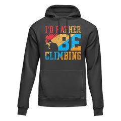 Outdoorzees Unisex 'I'd Rather Be Climbing' Hoodie