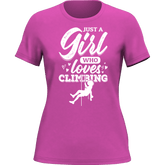 Outdoorzees Women's 'Just A Girl Who Loves Climbing' T-Shirt