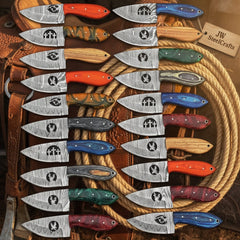 Frontier Emblem Skinner Collection - Set of 20 Handmade Wood Handle