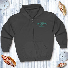 Unisex 'Old Junonia Sheller's Club' Zip Hoodie Sweatshirt - Shelling Clothes