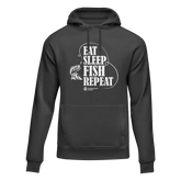 Outdoorzees Unisex 'Eat Sleep Fish Repeat' Hoodie