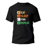 Outdoorzees Unisex 'Eat Sleep Fishing Repeat' T-Shirt