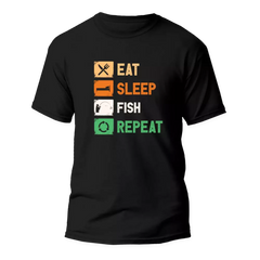 Outdoorzees Unisex 'Eat Sleep Fishing Repeat' T-Shirt