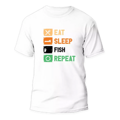 Outdoorzees Unisex 'Eat Sleep Fishing Repeat' T-Shirt