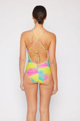 Women's One-Piece Swimsuit - Multi Palms