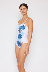 Women's One-Piece Swimsuit - White Palms