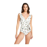 Women's One-Piece Swimsuit - Daisy Cream