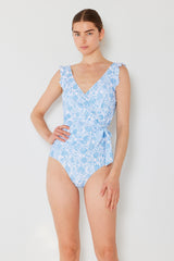 Women's One-Piece Swimsuit - Thistle Blue