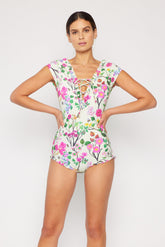 Women's One-Piece Swimsuit - Cherry Blossom/Cream