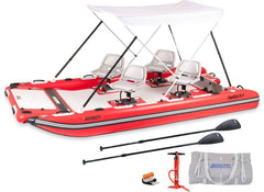 Sea Eagle Boats | FastCat14™ Catamaran Swivel Seat Canopy Package