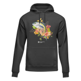 Outdoorzees Unisex Fishing Flower Hoodie