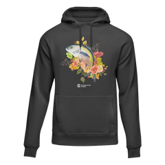 Outdoorzees Unisex Fishing Flower Hoodie