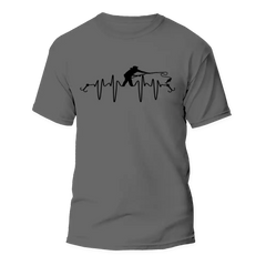 Outdoorzees Unisex Fishing Heart Beat T-Shirt
