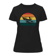 Outdoorzees Women's Fishing Boat T-Shirt