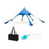 LuxuryLifeWay 20' x 20' Beach Canopy Tent with UPF50+ Sun Protection and Shovel