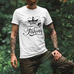 Outdoorzees Unisex 'Gone Fishing' T-Shirt