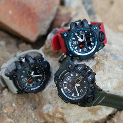 Men's Watch with Analog & LED Digital Display