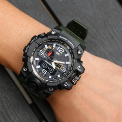 Men's Watch with Analog & LED Digital Display
