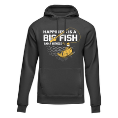 Outdoorzees Unisex 'Happiness Is A Big Fish' Hoodie