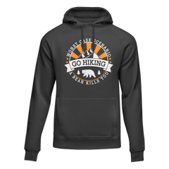 Outdoorzees Unisex 'Hiking Worst Case Scenario' Fleece Hoodie