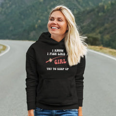 Outdoorzees Women's 'I Fish Like A Girl' Hoodie