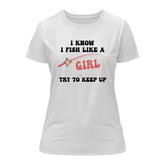 Outdoorzees Women's 'I Fish Like A Girl' T-Shirt