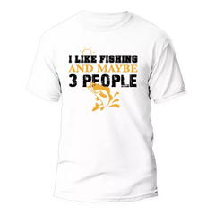 Outdoorzees Unisex 'I Like Fishing And Maybe Like 3 People' T-Shirt
