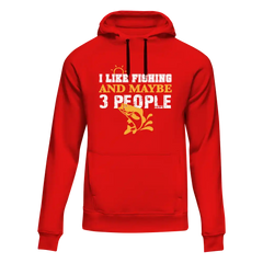 Outdoorzees Unisex 'I Like Fishing And Maybe Like 3 People' Hoodie