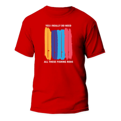 Outdoorzees Unisex 'I Really Need All These Fishing Rods' T-Shirt