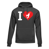 Unisex Adult's 'I Love Snowboarding' Fleece Hoodie