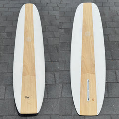 8-9 Foot Surfboard Trading Co. | The Chosen One Performance Noserider Longboard – Paulownia Cutlap White