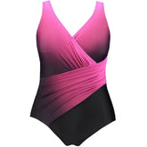 Women's Plus Size Gradient One-Piece Swimsuit