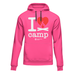 Outdoorzees Unisex 'I Love Camp' Fleece Hoodie