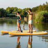 10-11 Foot Stand Up Paddle Board with Adjustable Paddle and 3 Fins