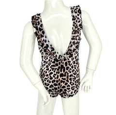 Girl's One-Piece Swimsuit - Leopard