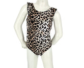 Girl's One-Piece Swimsuit - Leopard