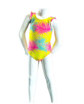 Girl's One-Piece Swimsuit - Multi Palms