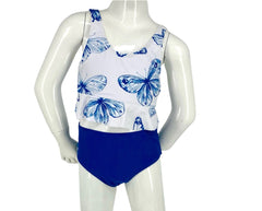 Girl's Two-Piece Tankini Swimsuit - Butterfly