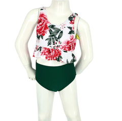 Girl's Two-Piece Tankini Swimsuit - Peony