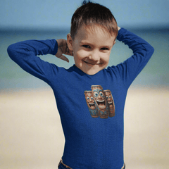 Unisex 'Laughing Tiki' Toddler Long Sleeve Tee