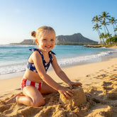 Girl's American Flag Two-Piece Bikini Swimsuit