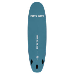 7 Foot Surfboard Trading Co. | Party Wave Soft Top Surfboard - Blue Steel
