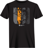 Outdoorzees Unisex Fishing Grunge Bars T-Shirt