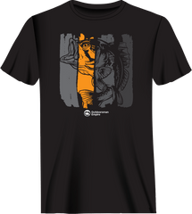 Outdoorzees Unisex Fishing Grunge Bars T-Shirt