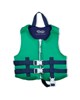 Line + Cleat Green USCG Life Jacket (30-50 lbs)