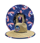 Unisex Americana 'Sails & Stripes' Straw Hat