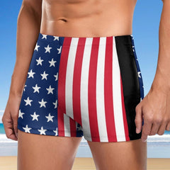 Men's American Flag Swim Trunks - Size S-3XL