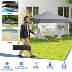 6.6 x 6.6 Foot Outdoor Pop-Up Canopy Tent with UPF 50+ Sun Protection