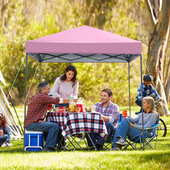 6.6 x 6.6 Foot Outdoor Pop-up Canopy with UPF 50+ Sun Protection