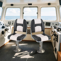 2 Boat Seats with Thick Sponge Padding